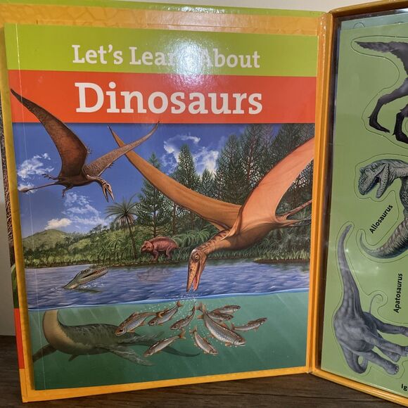 NEW Dinosaurs Magnetic Learning‎ Activity Book Stickers Play Tray Models Magnets - Picture 8 of 8